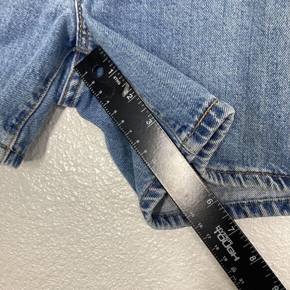 Levis Denim Bermudas Shorts Womens 12 Blue 100% Cotton High Rise - Picture 9 of 16